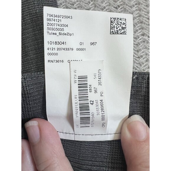 Hugo Boss Tulea Side Zip Trouser Pants Stretch Wool Gray Sz 10 $255 MSRP - Picture 3 of 11